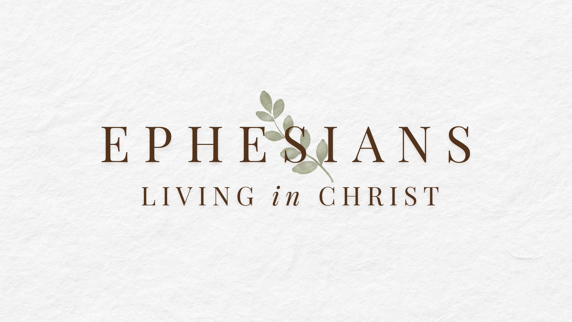 August 16 - Living in Christ Ephesians 11-14
